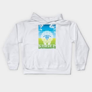 Retro sheep too Kids Hoodie